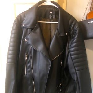 Men's faux leather jacket